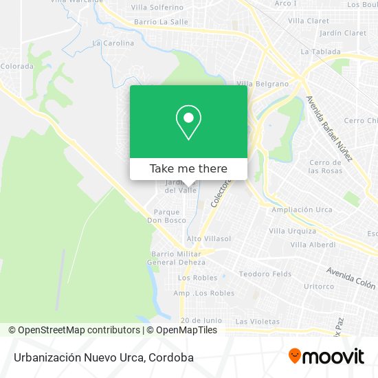 Urbanización Nuevo Urca map
