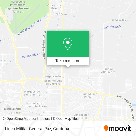 Liceo Militar General Paz map