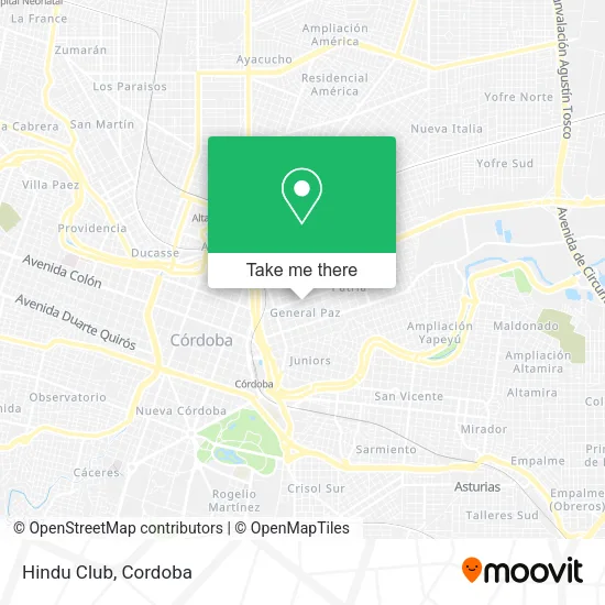 Hindu Club map