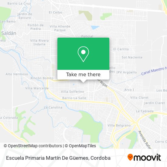 Escuela Primaria Martín De Güemes map