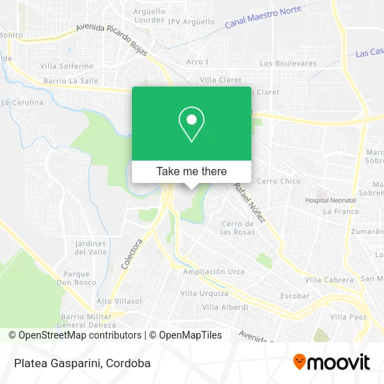 Mapa de Platea Gasparini