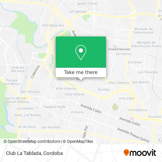 Mapa de Club La Tablada