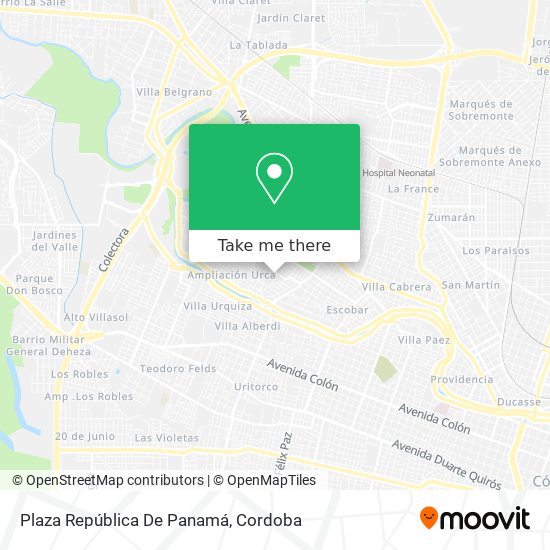 Plaza República De Panamá map