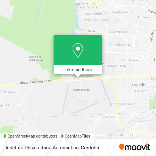 Mapa de Instituto Universitario Aeronautico