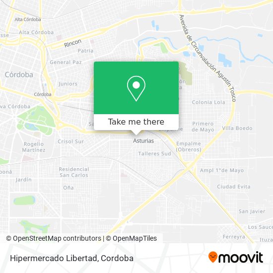 Hipermercado Libertad map