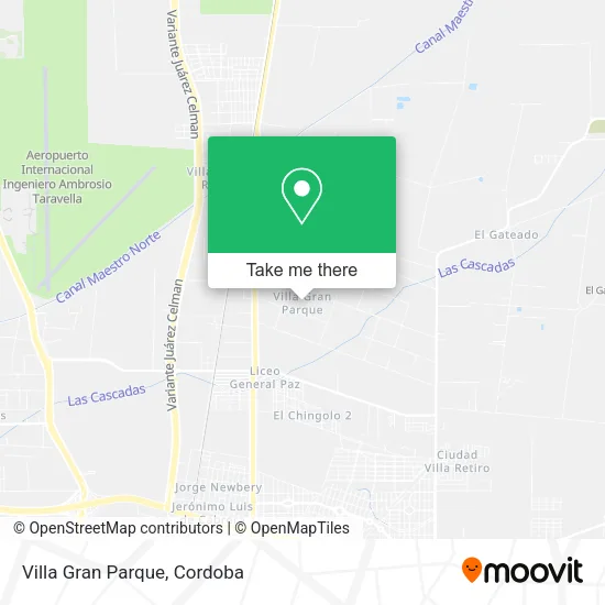 Mapa de Villa Gran Parque