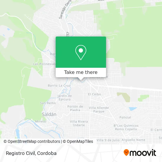 Mapa de Registro Civil