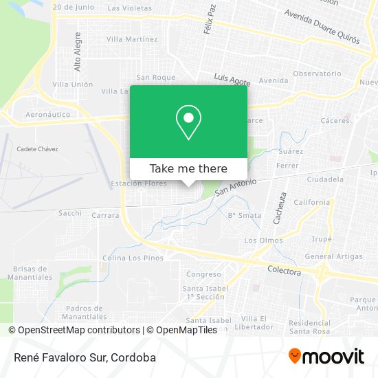 Mapa de René Favaloro Sur