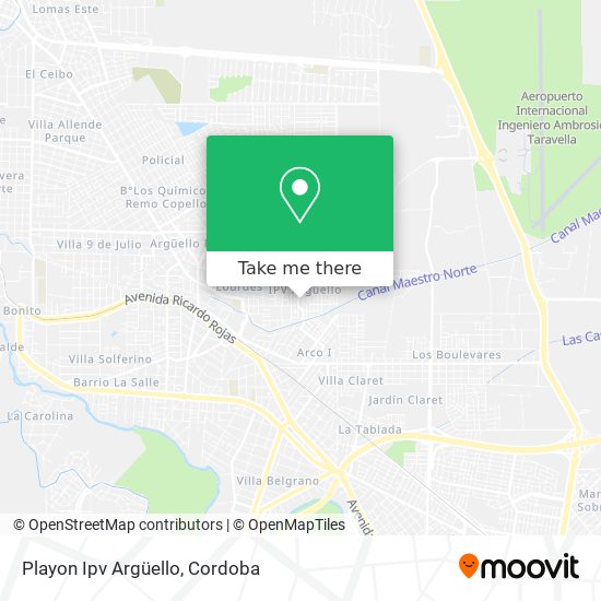 Mapa de Playon Ipv Argüello