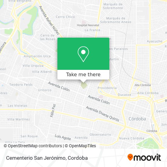 Cementerio San Jerónimo map