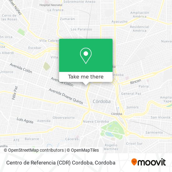 Centro de Referencia (CDR) Cordoba map