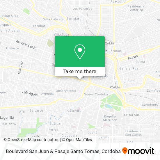 Boulevard San Juan & Pasaje Santo Tomás map