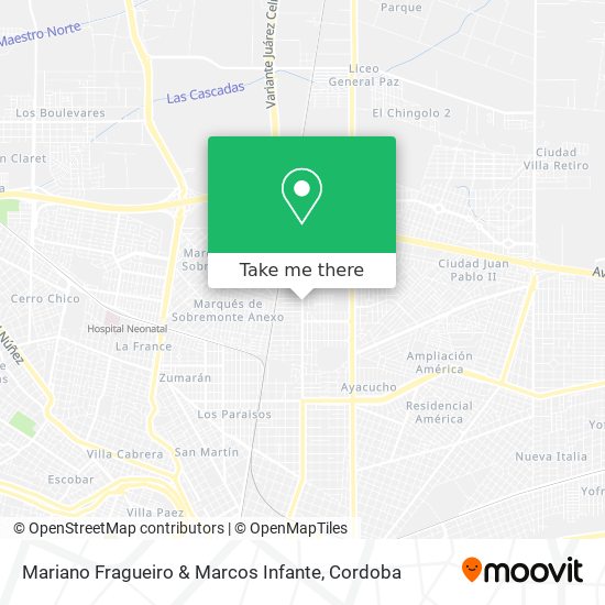 Mariano Fragueiro & Marcos Infante map