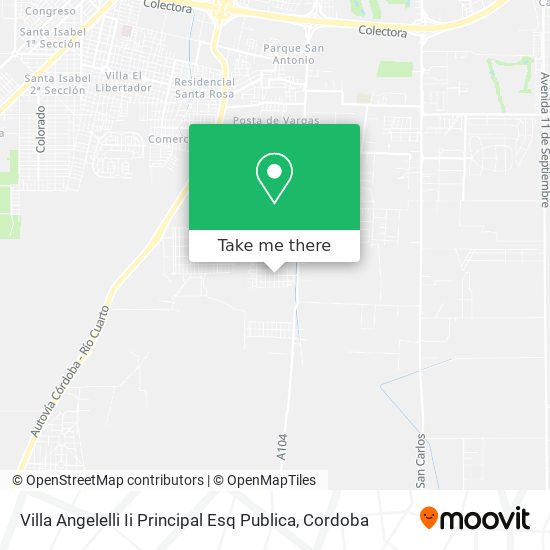 Villa Angelelli Ii Principal Esq Publica map