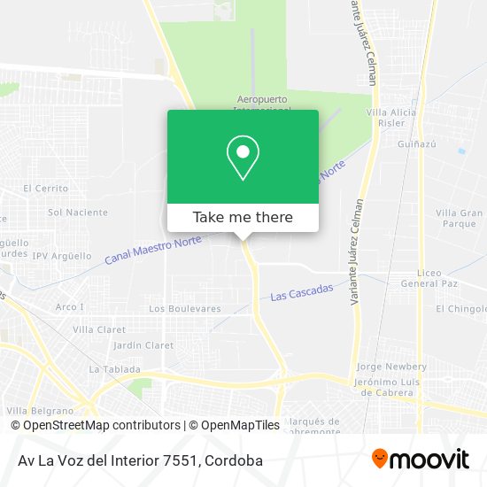 Av La Voz del Interior 7551 map