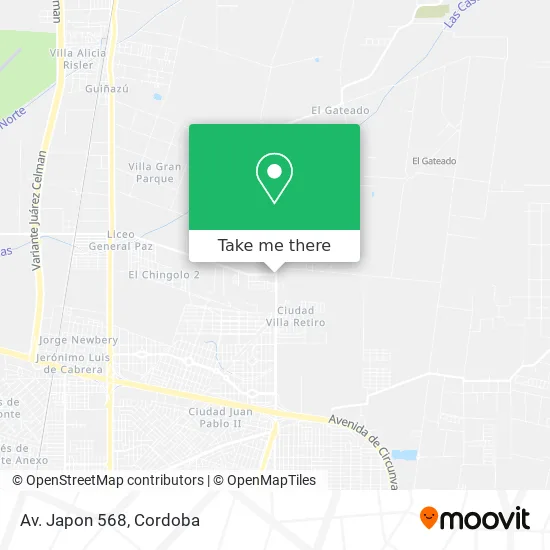 Mapa de Av. Japon 568