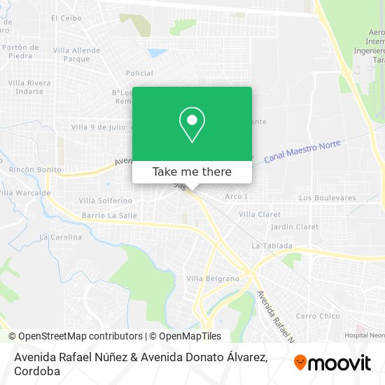 Mapa de Avenida Rafael Núñez & Avenida Donato Álvarez