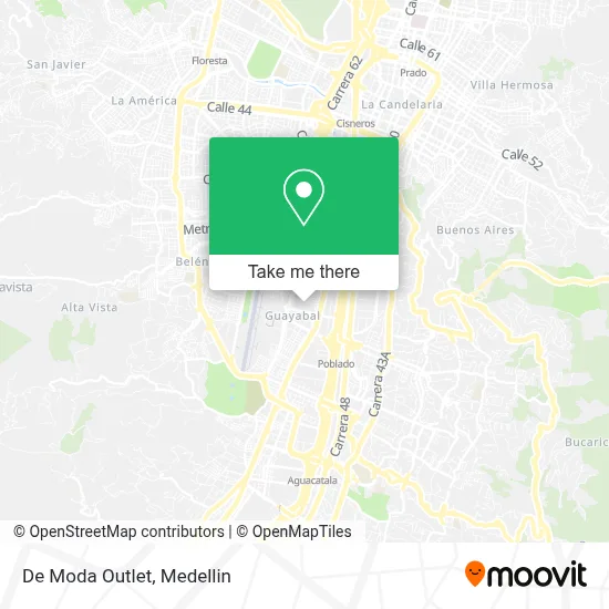 De Moda Outlet map