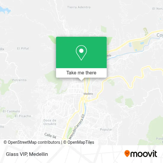 Glass VIP map