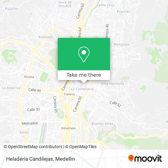 Mapa de Heladeria Candilejas