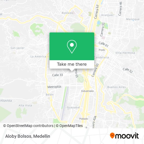 Aloby Bolsos map