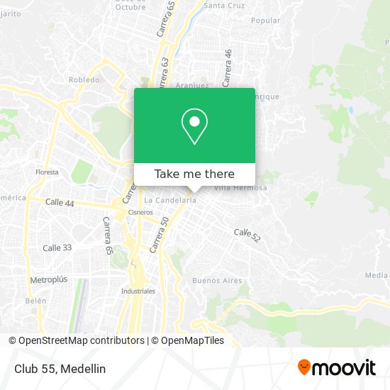 How to get to Club 55 in Medellín by Bus or Metro?