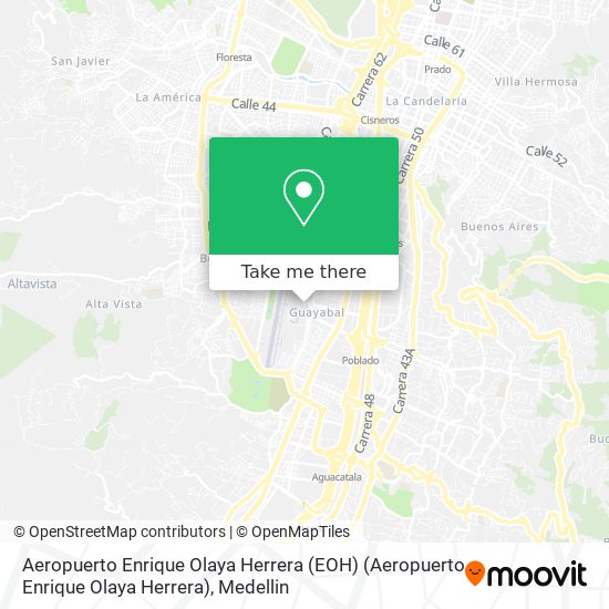 Aeropuerto Enrique Olaya Herrera (EOH) (Aeropuerto Enrique Olaya Herrera) map