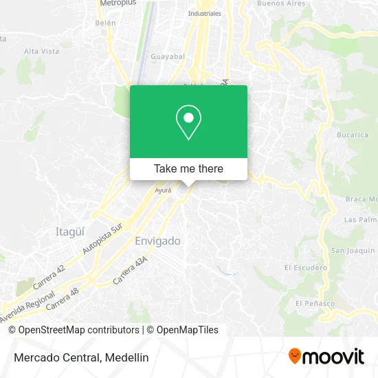 Mercado Central map