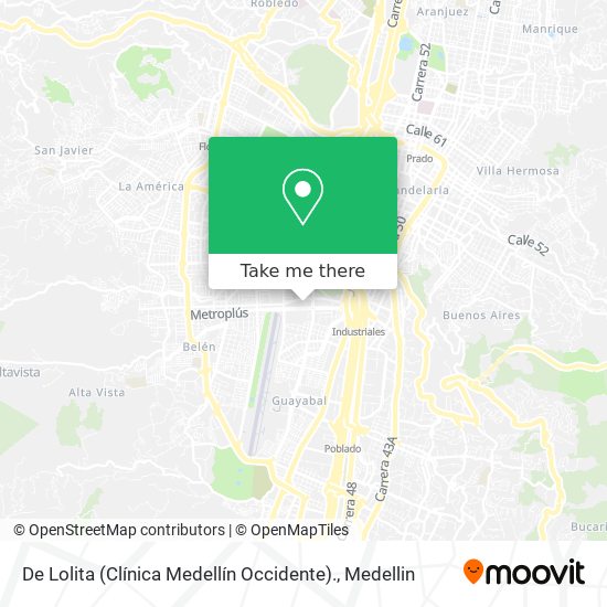 De Lolita (Clínica Medellín Occidente). map