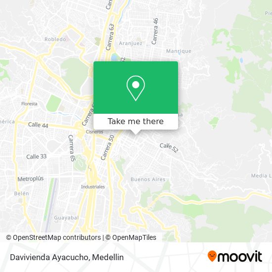 Mapa de Davivienda Ayacucho