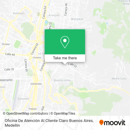Mapa de Oficina De Atención Al Cliente Claro Buenos Aires