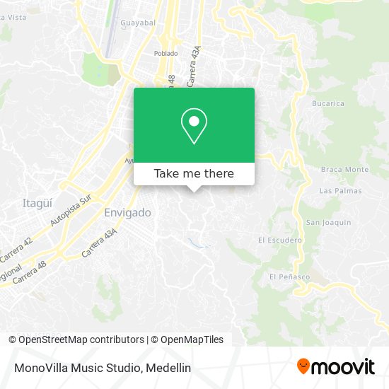 Mapa de MonoVilla Music Studio