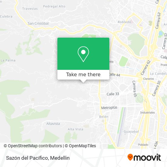 Mapa de Sazón del Pacífico