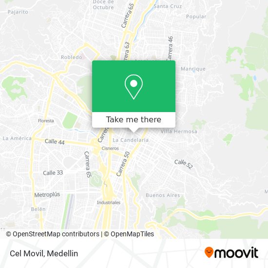 Cel Movil map