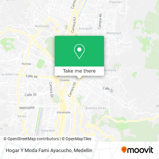 Hogar Y Moda Fami Ayacucho map