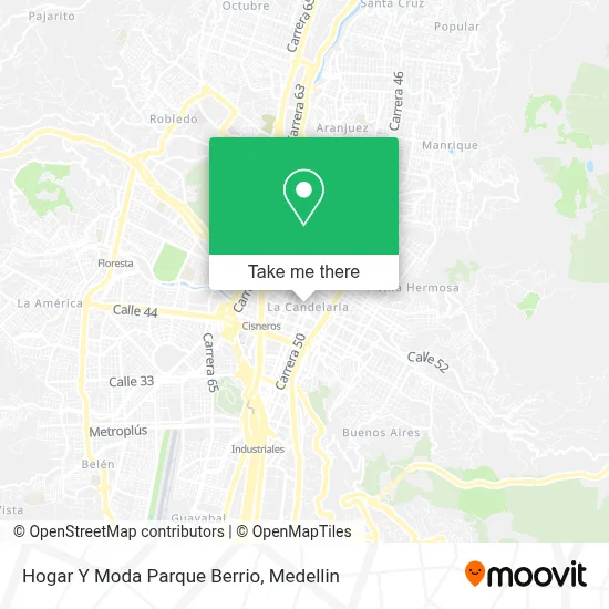 Hogar Y Moda Parque Berrio map
