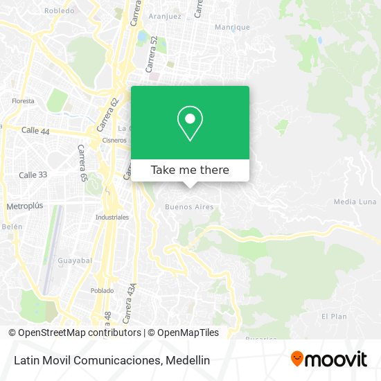 Latin Movil Comunicaciones map