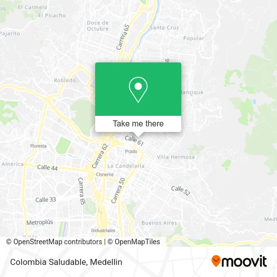 Colombia Saludable map