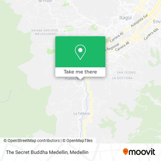 Mapa de The Secret Buddha Medellin