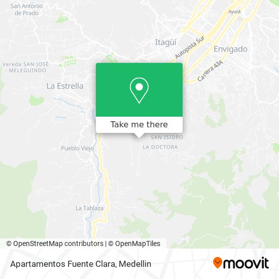 Apartamentos Fuente Clara map