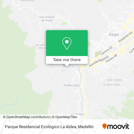 Parque Residencial Ecológico La Aldea map