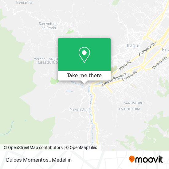 Mapa de Dulces Momentos.