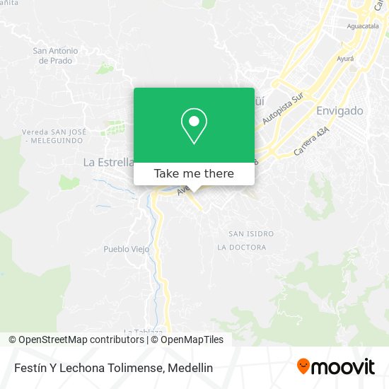 Festín Y Lechona Tolimense map