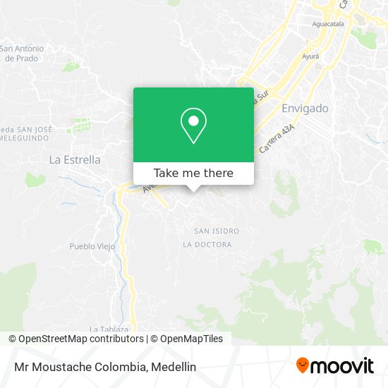 Mr Moustache Colombia map