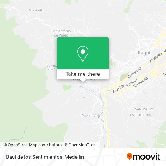Baul de los Sentimientos map