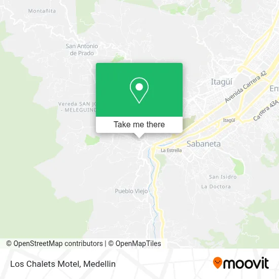 Los Chalets Motel map