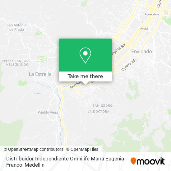 Distribuidor Independiente Omnilife María Eugenia Franco map