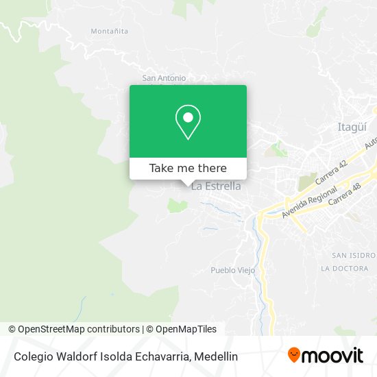 Mapa de Colegio Waldorf Isolda Echavarria
