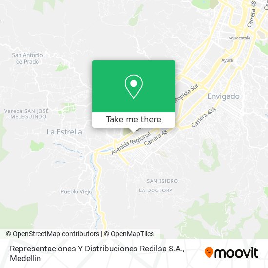 Representaciones Y Distribuciones Redilsa S.A. map