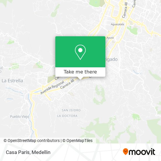 Mapa de Casa París